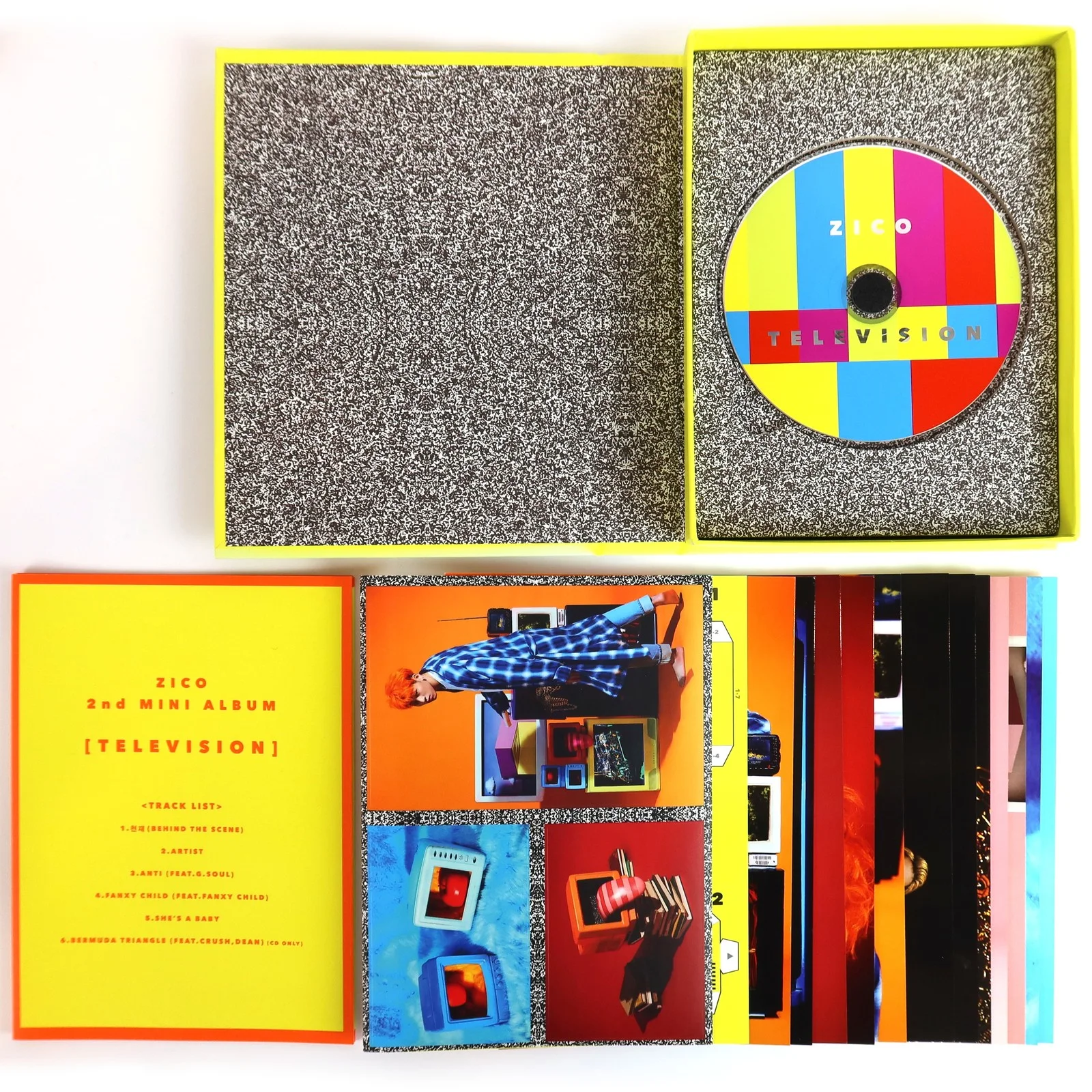 Zico - Television 2nd Mini Album Signed CD Promo 2017 Block B [damage, read], изображение 2