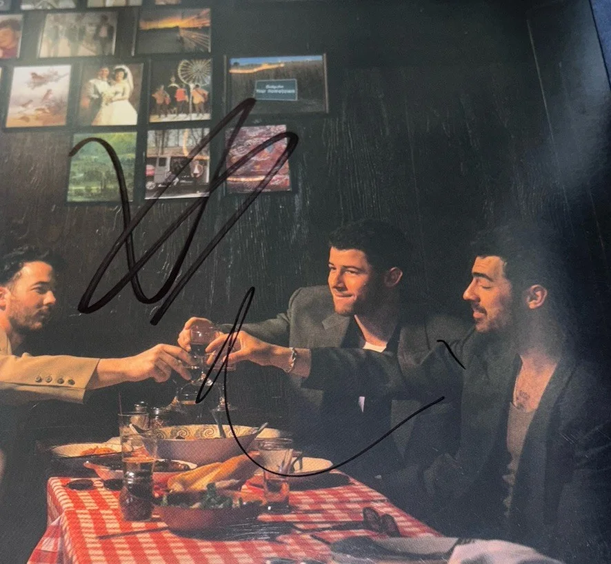 Kevin Jonas & Joe Jonas Signed Vinyl Album Greetings From Your Hometown, image 2