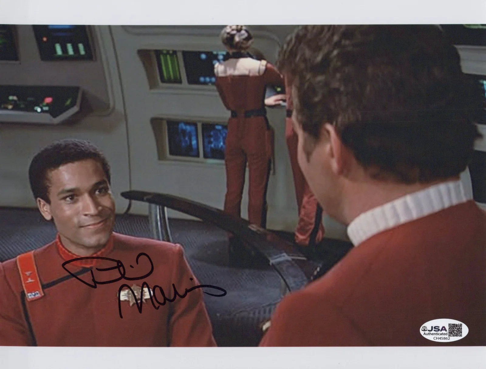 PHIL MORRIS — PHIL MORRIS Signed STAR TREK III : THE SEARCH FOR SPOCK 8x10 Autograph JSA COA