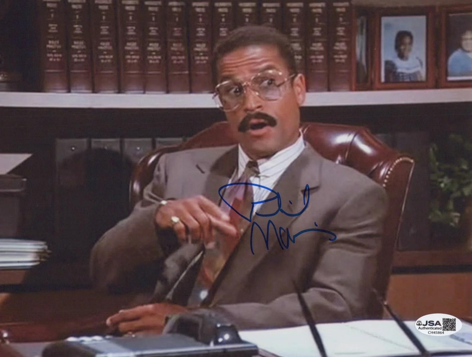 PHIL MORRIS — PHIL MORRIS Signed SEINFELD 8x10 PHOTO Autograph JACKIE CHILES JSA COA CERT
