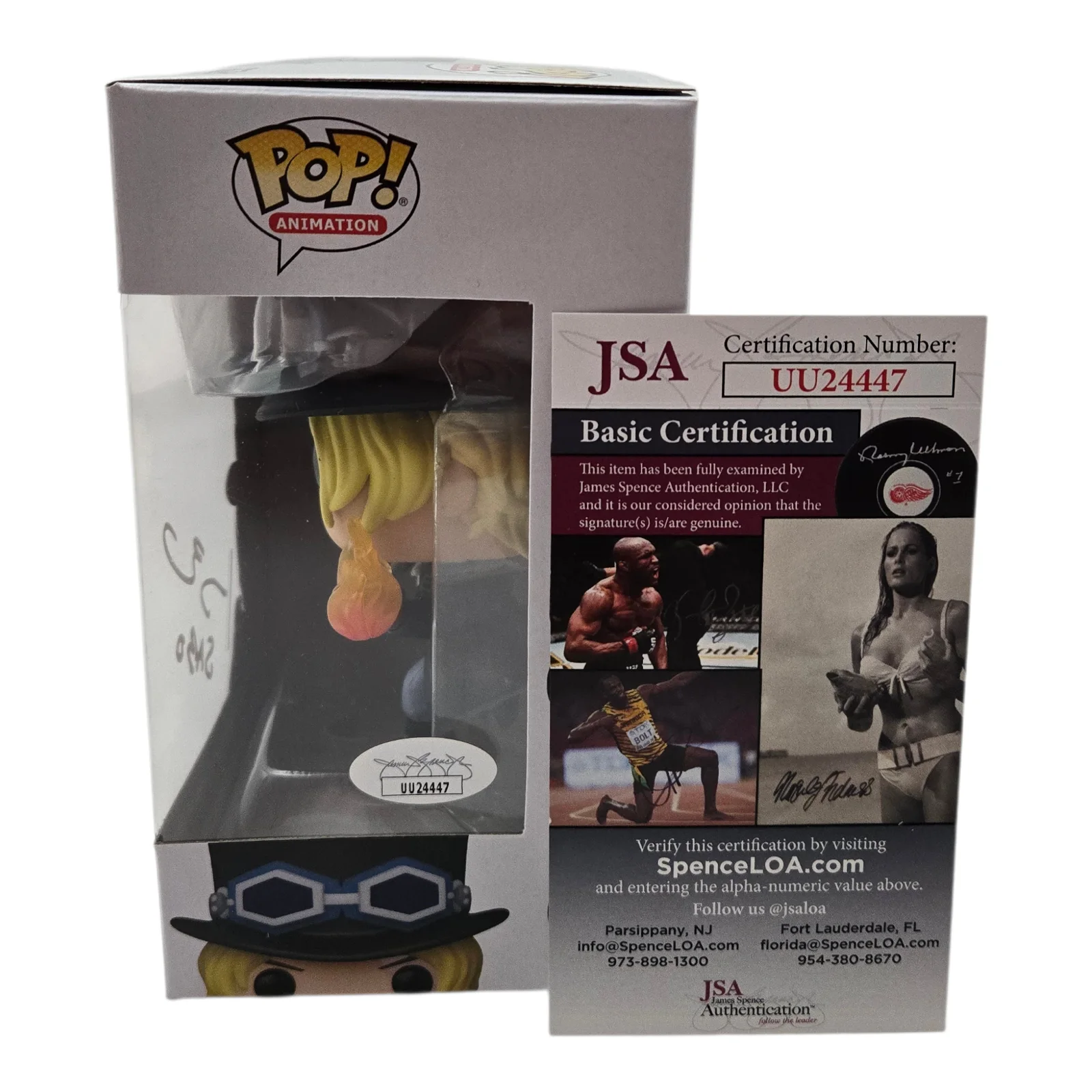 Johnny Yong Bosch — Sabo Signed Funko Pop One Piece Johnny Yong Bosch Autograph JSA COA, image 2