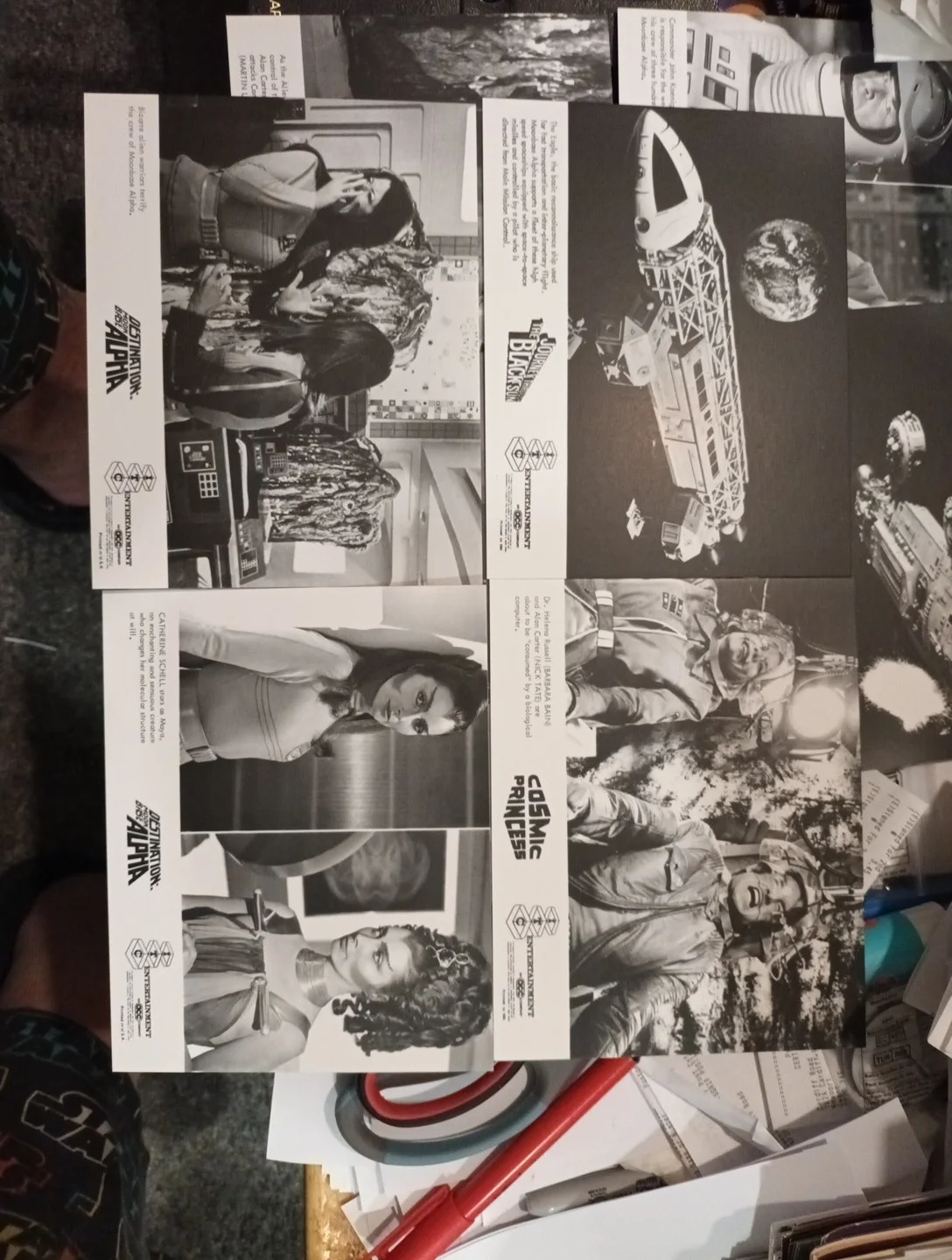 Space 1999. 12 Black &White 7x5ins Movie Lobby Cards. Reproductions. New., изображение 3