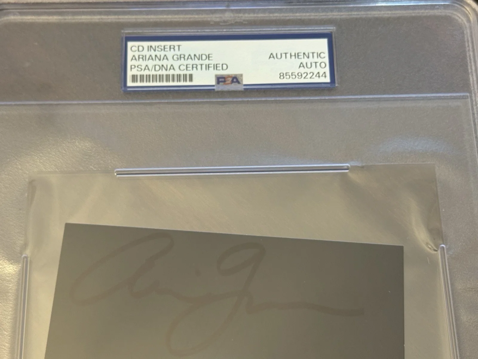 Ariana Grande Signed “Eternal Sunshine (b)” CD Insert PSA!!, image 2