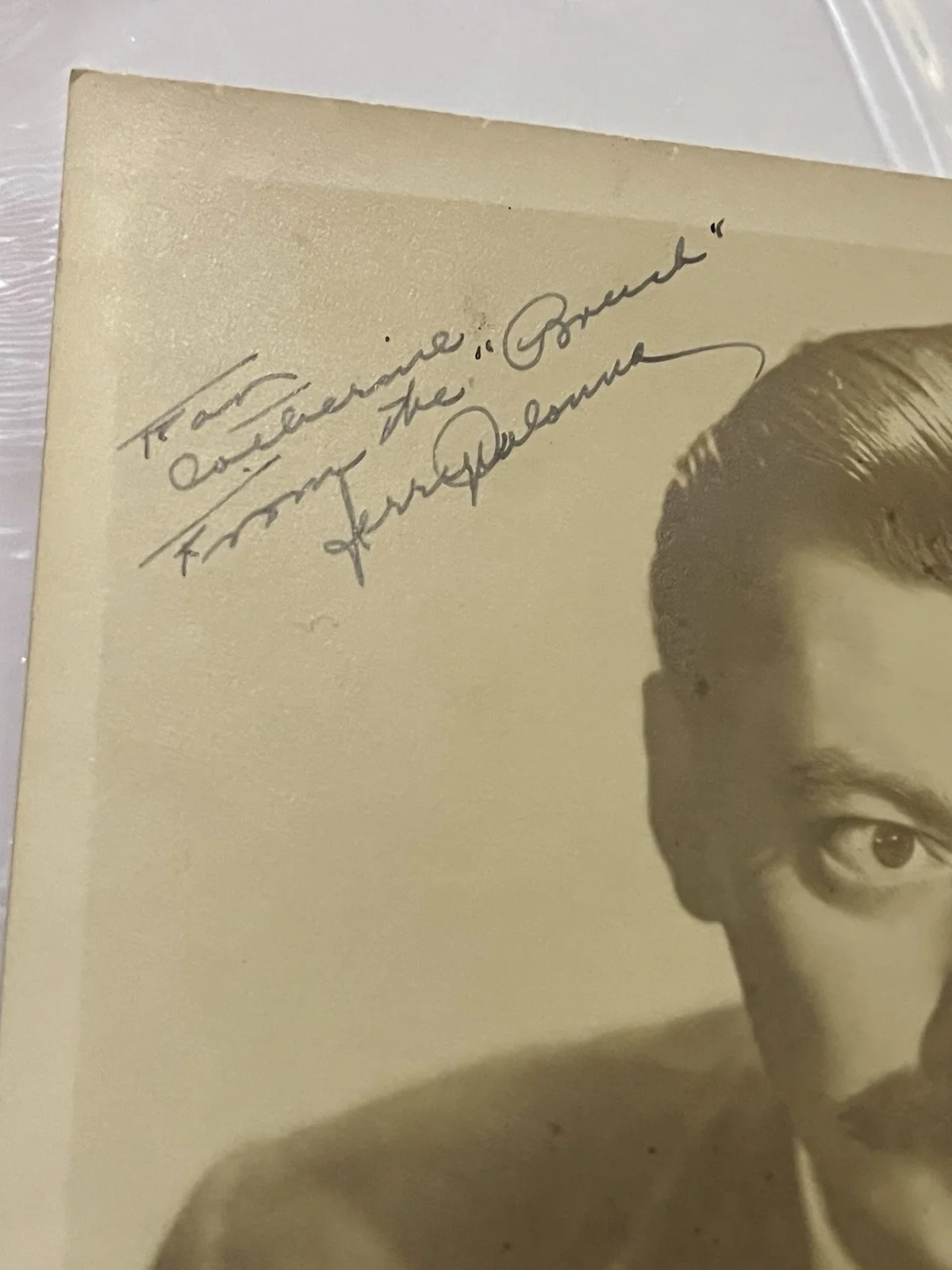 Jerry Colonna — Jerry Colonna "road To Hong Kong Road To Singapore Signed 8x10 Auto Photo Actor, изображение 2