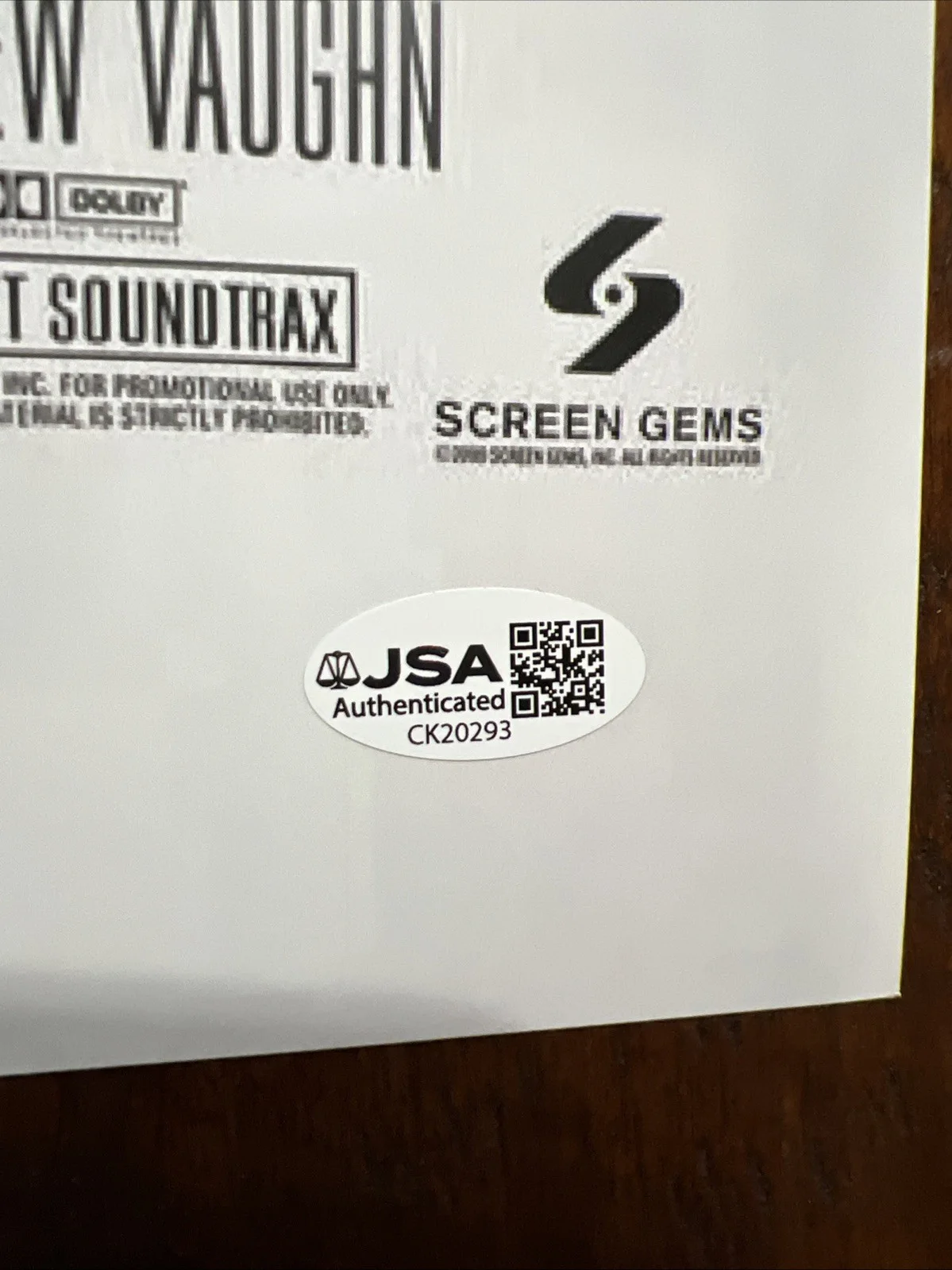 Benicio Del Toro — Benicio Del Toro Signed 12x18 Snatch Movie Poster JSA Coa Autographed, image 3