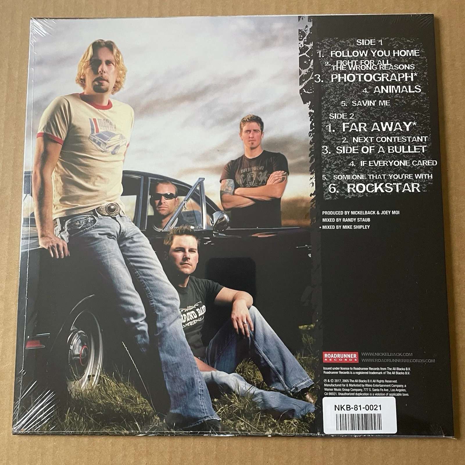 Nickleback All The Right Reasons Vinyl Signed Cover Full Band SEALED Autographed, image 2