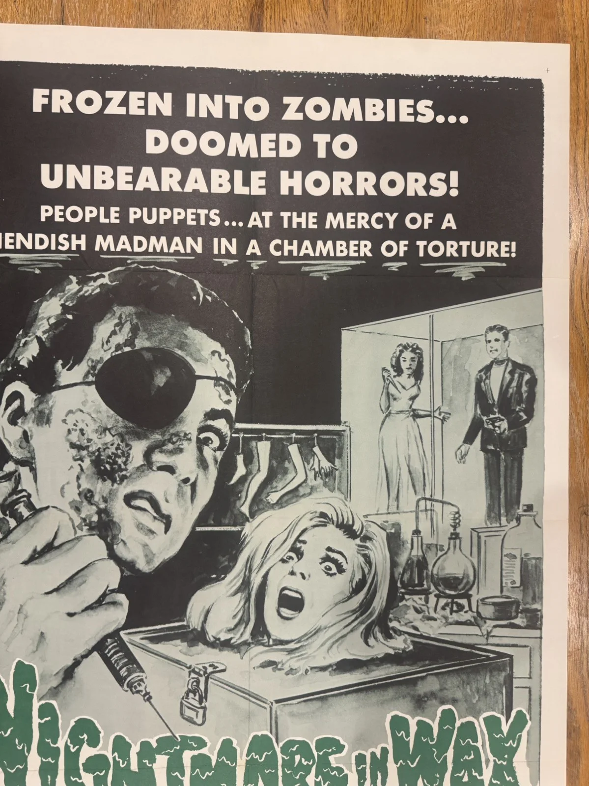 Nightmare In Wax 1969 Original 27x41" US One Sheet Movie Poster Rare, изображение 2