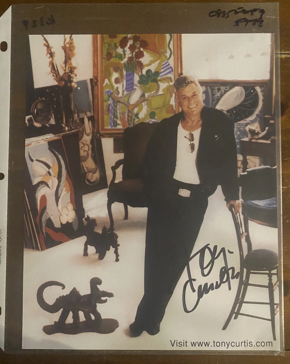 Tony Curtis — Tony Curtis Signed 8x10 Autograph Photograph