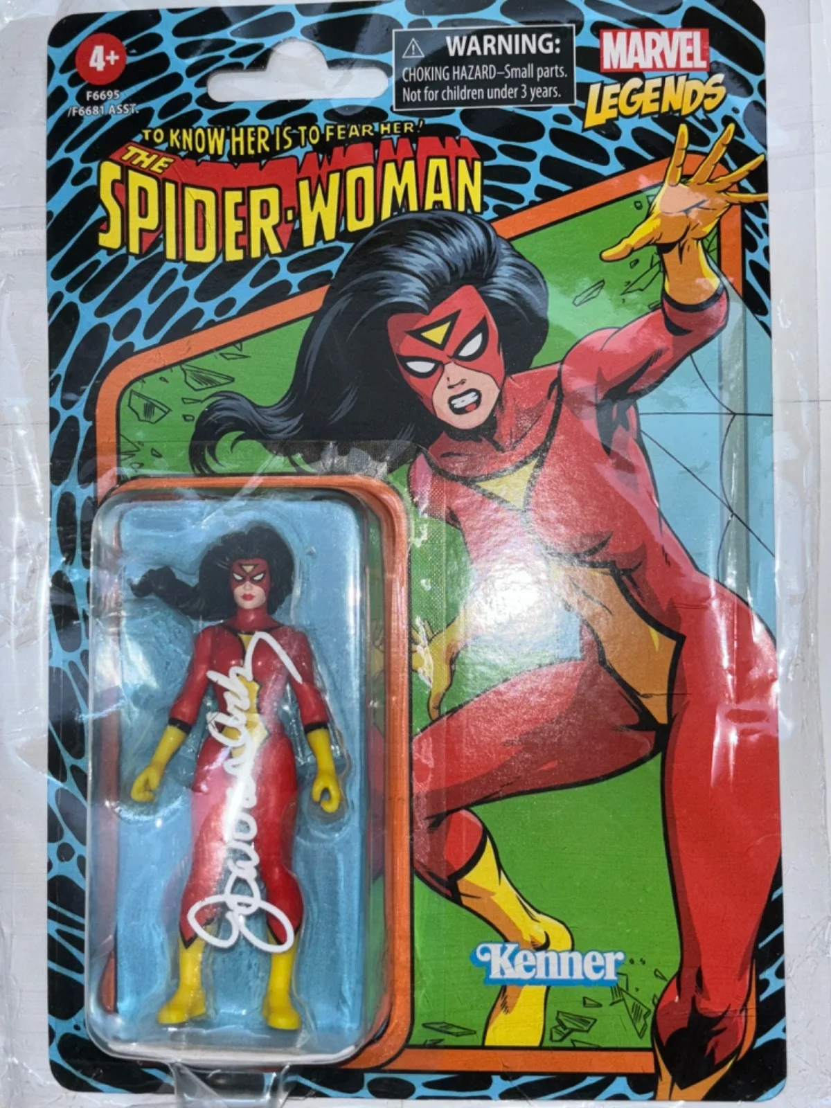 Joan Van Ark — Joan Van Ark Signed Spider Woman Action Figure COA Autographed Marvel Legends, изображение 2