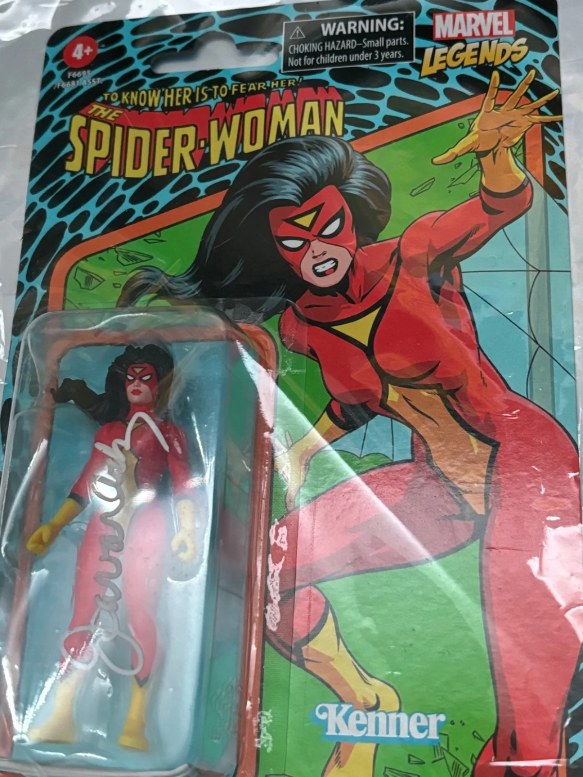Joan Van Ark — Joan Van Ark Signed Spider Woman Action Figure COA Autographed Marvel Legends, изображение 4