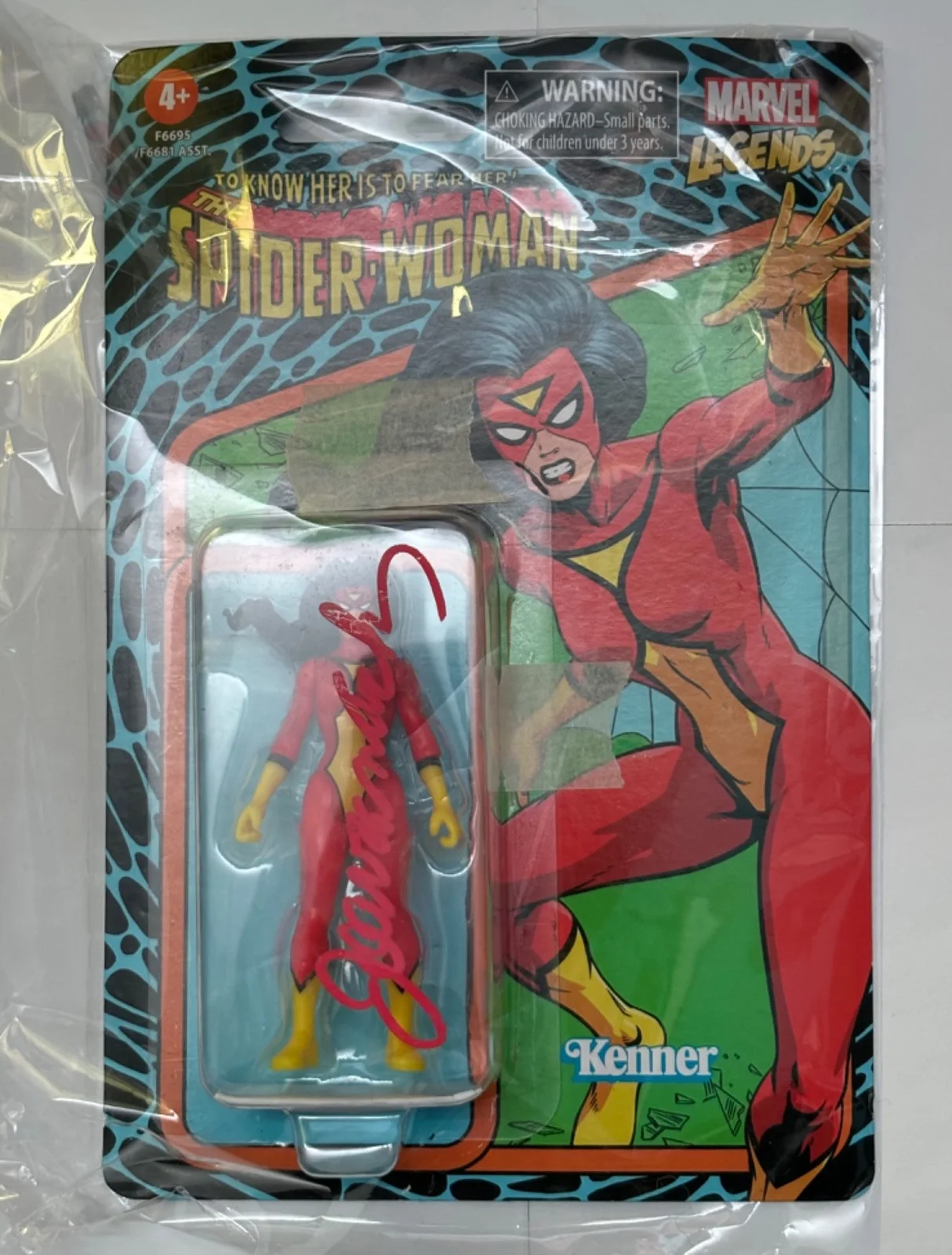 Joan Van Ark — Joan Van Ark Signed Spider Woman Autographed Action Figure COA ACA Sealed NIB, изображение 2