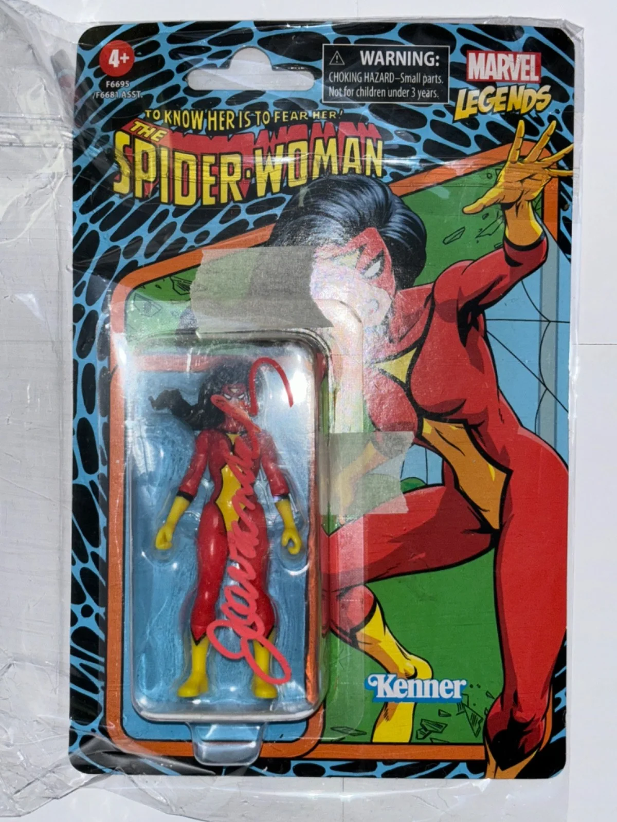 Joan Van Ark — Joan Van Ark Signed Spider Woman Autographed Action Figure COA ACA Sealed NIB, изображение 3