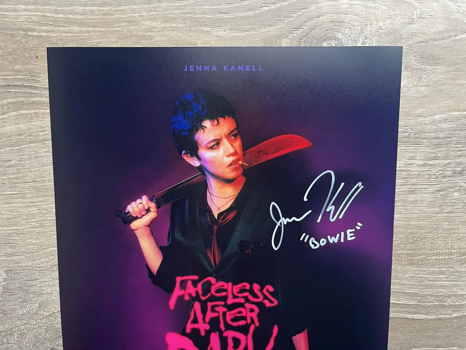Jenna Kanell — Jenna Kanell Signed Faceless After Dark 11x14 Photo JSA COA Terrifier Horror, image 3