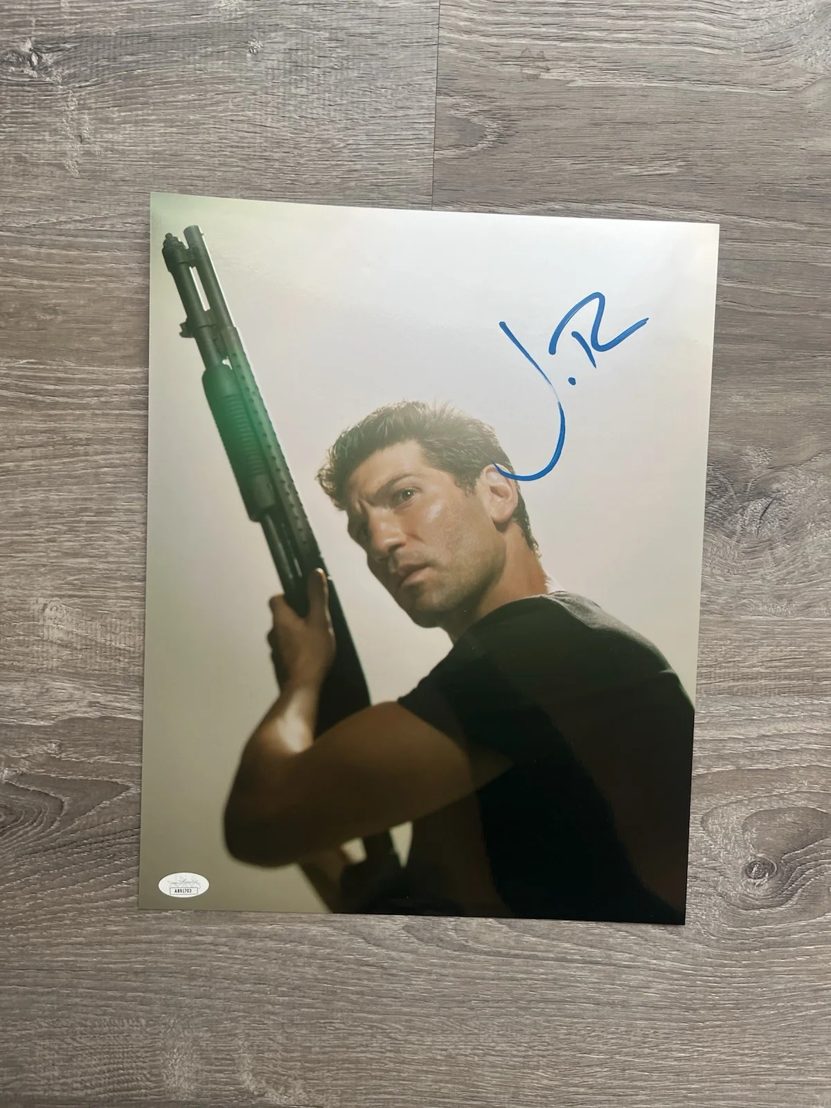 Jon Bernthal — Jon Bernthal Signed Walking Dead Metallic 11x14 Photo JSA COA Shane Punisher, image 2