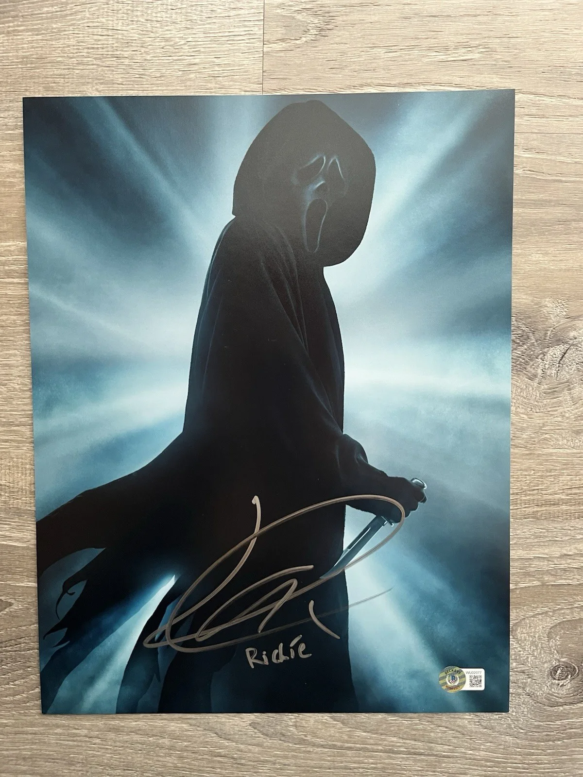Jack Quaid — Jack Quaid Signed Ghostface 11x14 Photo Beckett COA SCREAM Richie Horror, изображение 2