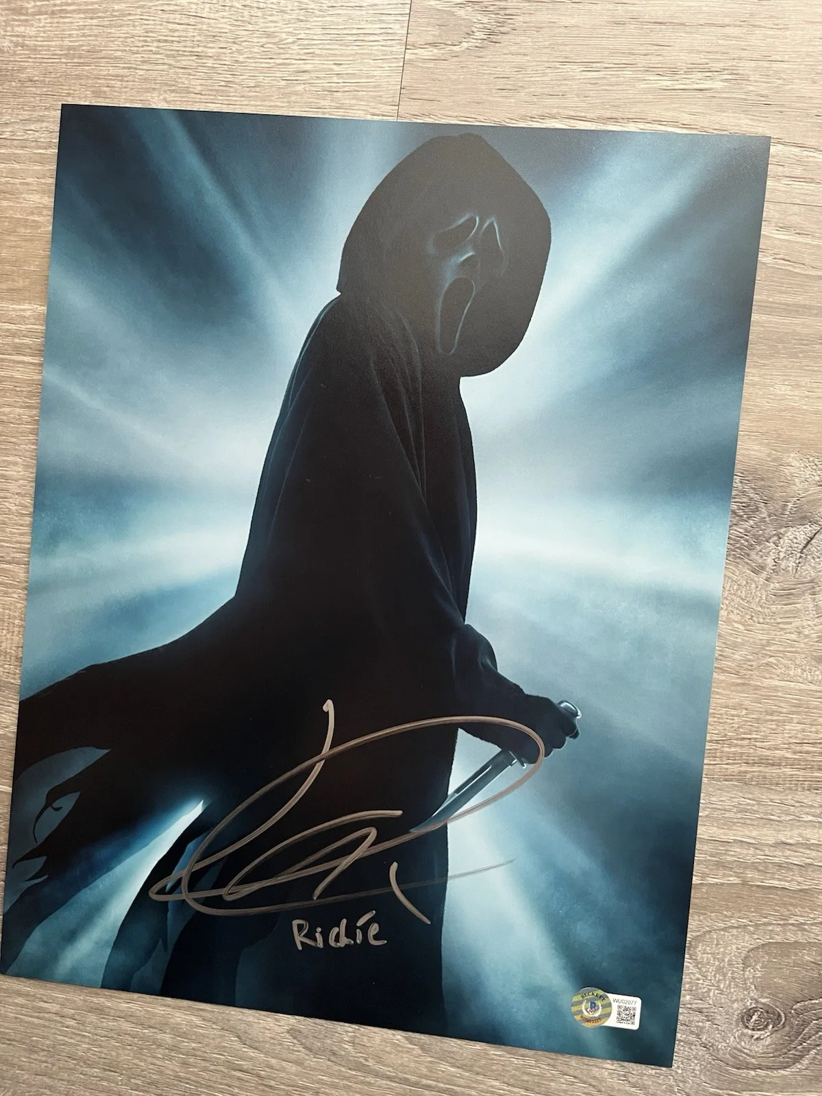 Jack Quaid — Jack Quaid Signed Ghostface 11x14 Photo Beckett COA SCREAM Richie Horror, изображение 5