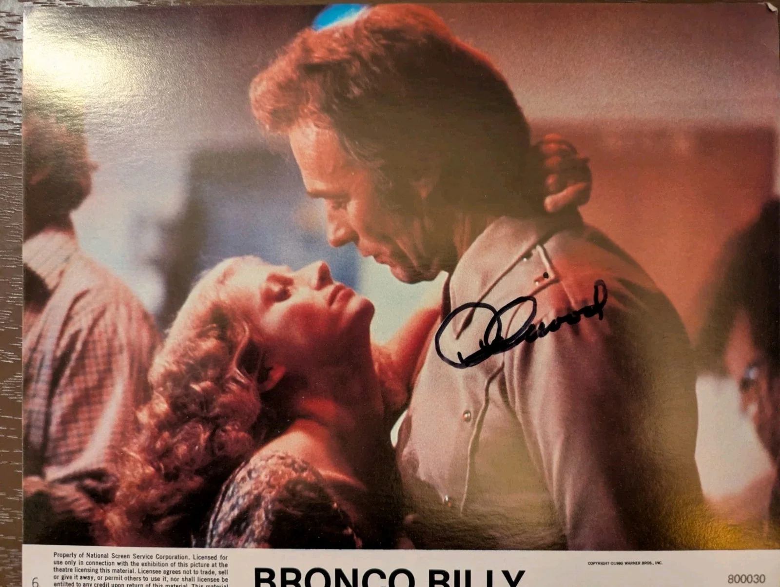 Clint Eastwood Signed Original Color Lobby Photo Extremely Rare, изображение 2