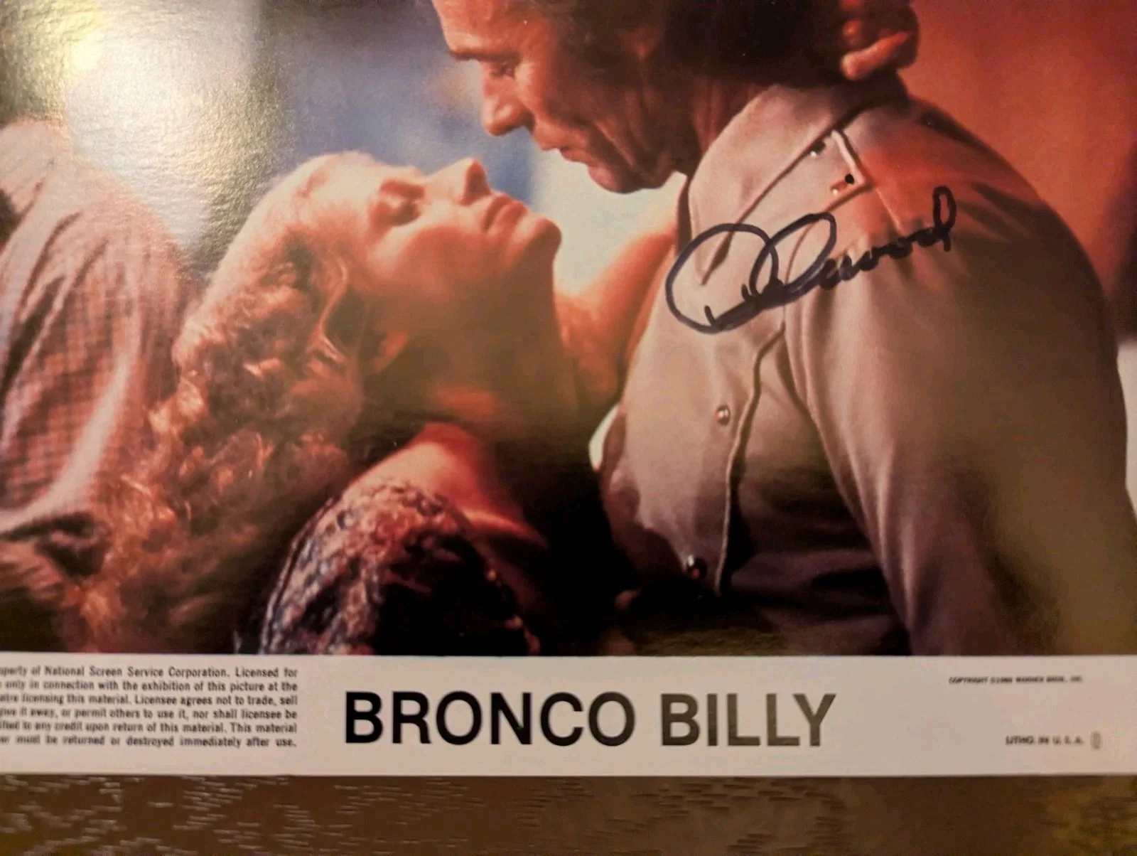 Clint Eastwood Signed Original Color Lobby Photo Extremely Rare, изображение 3