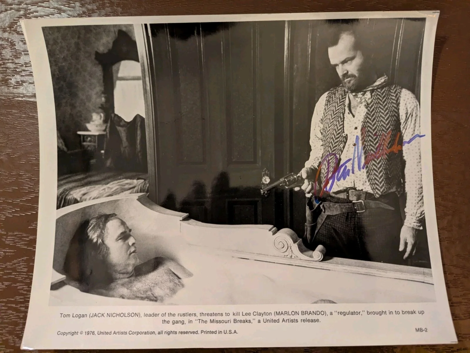 Jack Nicholson Hand Signed Original Movie Promo Photo Extremely Rare, изображение 2