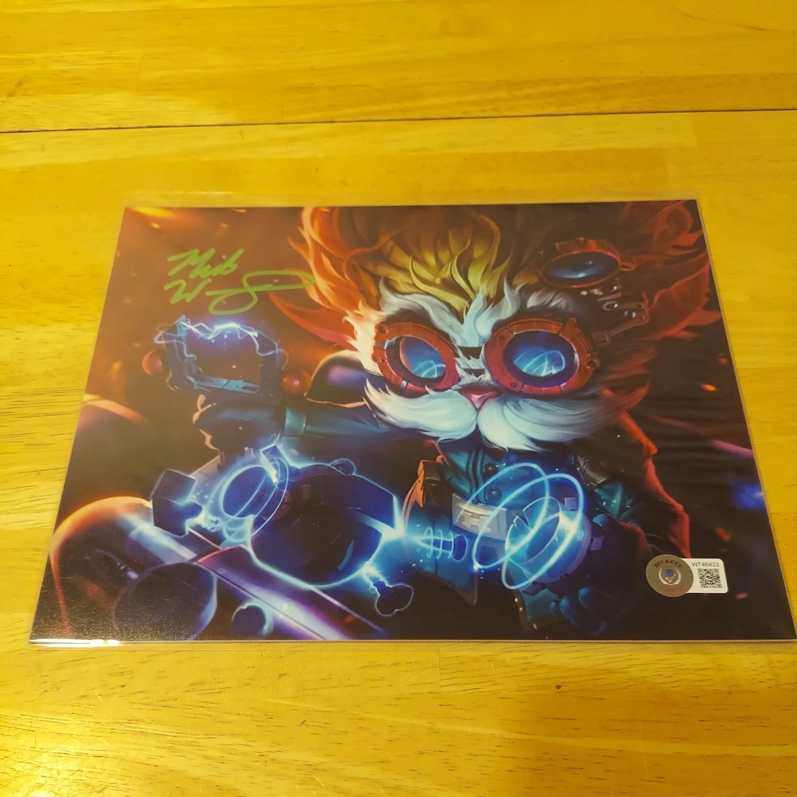 MICK WINGERT "Heim." LEAGUE OF LEGENDS signed autographed 8x10 Bam Box Gamer BAS, image 3
