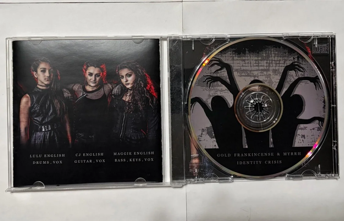 Gold Frankincense & Myrrh Identity Crisis 2014 Signed Autographed Indie Metal CD, изображение 4