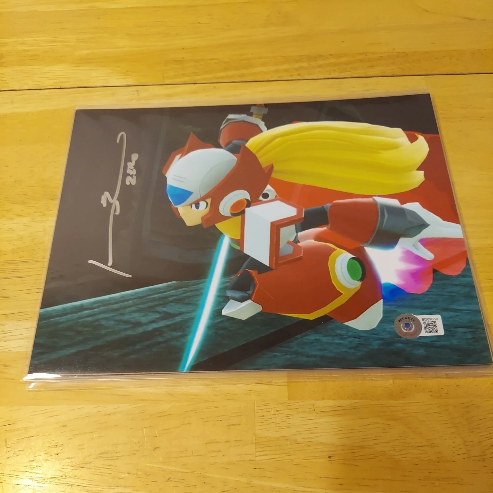 JOHNNY YONG BOSCH "Zero" MEGA MAN signed autographed 8x10 Bam Box Gamer BAS, image 2
