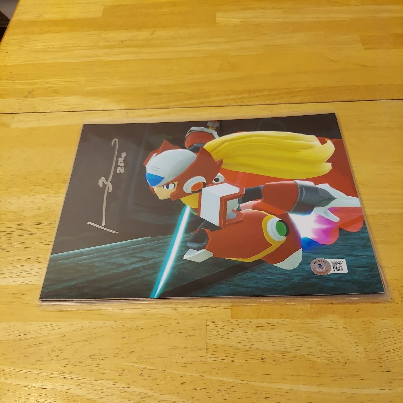 JOHNNY YONG BOSCH "Zero" MEGA MAN signed autographed 8x10 Bam Box Gamer BAS, image 3