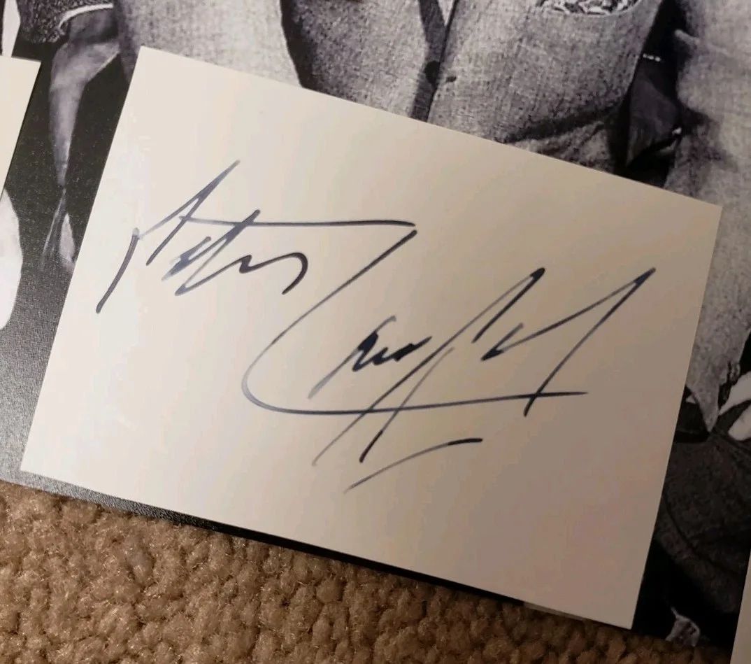 Dean Martin — Rat Pack Autographs Dean Martin Sammy Davis Lawford Bishop Cut Signatures JSA, image 3