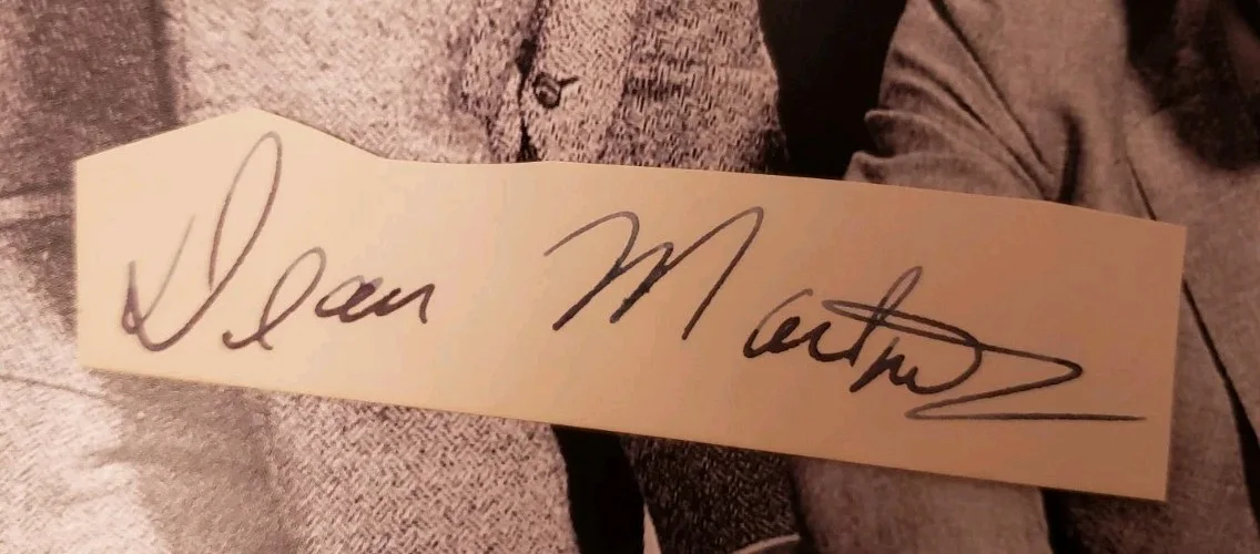 Dean Martin — Rat Pack Autographs Dean Martin Sammy Davis Lawford Bishop Cut Signatures JSA, image 5