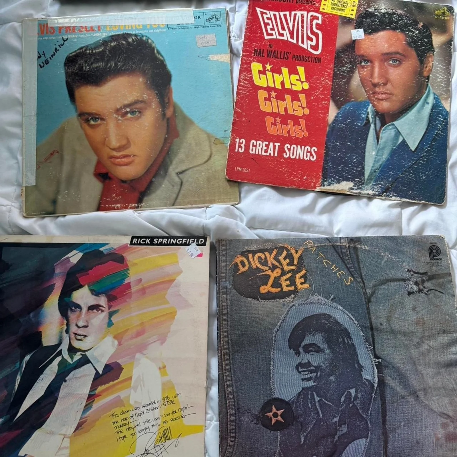 1960s Lot of 6 rock and roll vinyl record collection featuring 2 Elvis Presley,, изображение 3