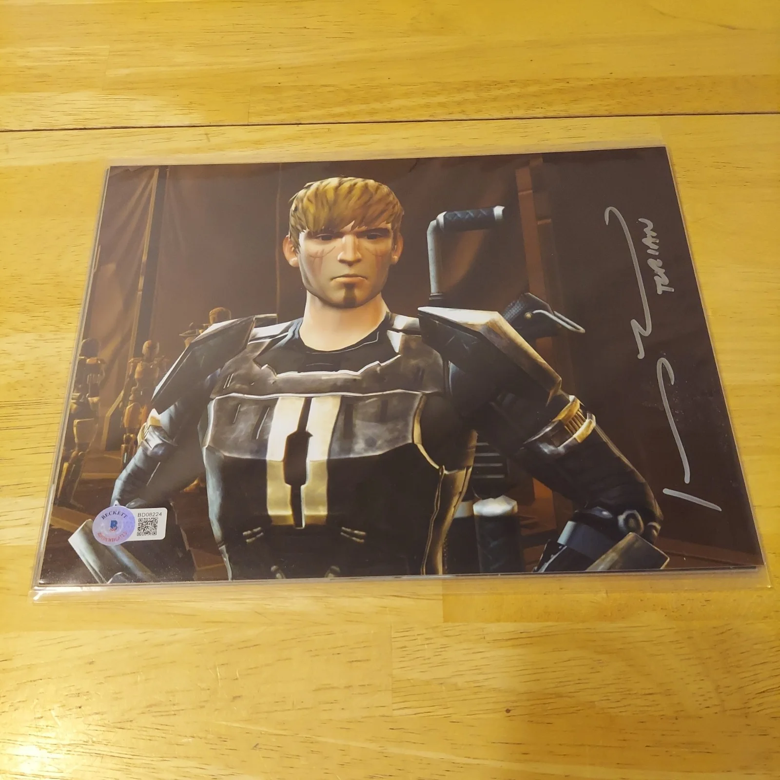 JOHNNY YONG BOSCH "Torian" STAR WARS signed autographed 8x10 Bam Box Gamer BAS, изображение 2