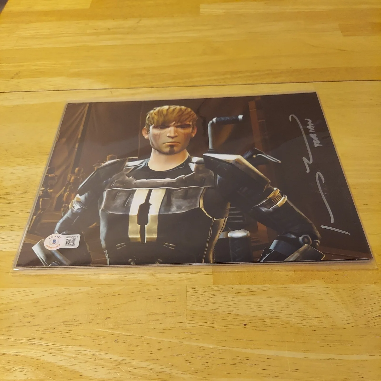 JOHNNY YONG BOSCH "Torian" STAR WARS signed autographed 8x10 Bam Box Gamer BAS, изображение 3