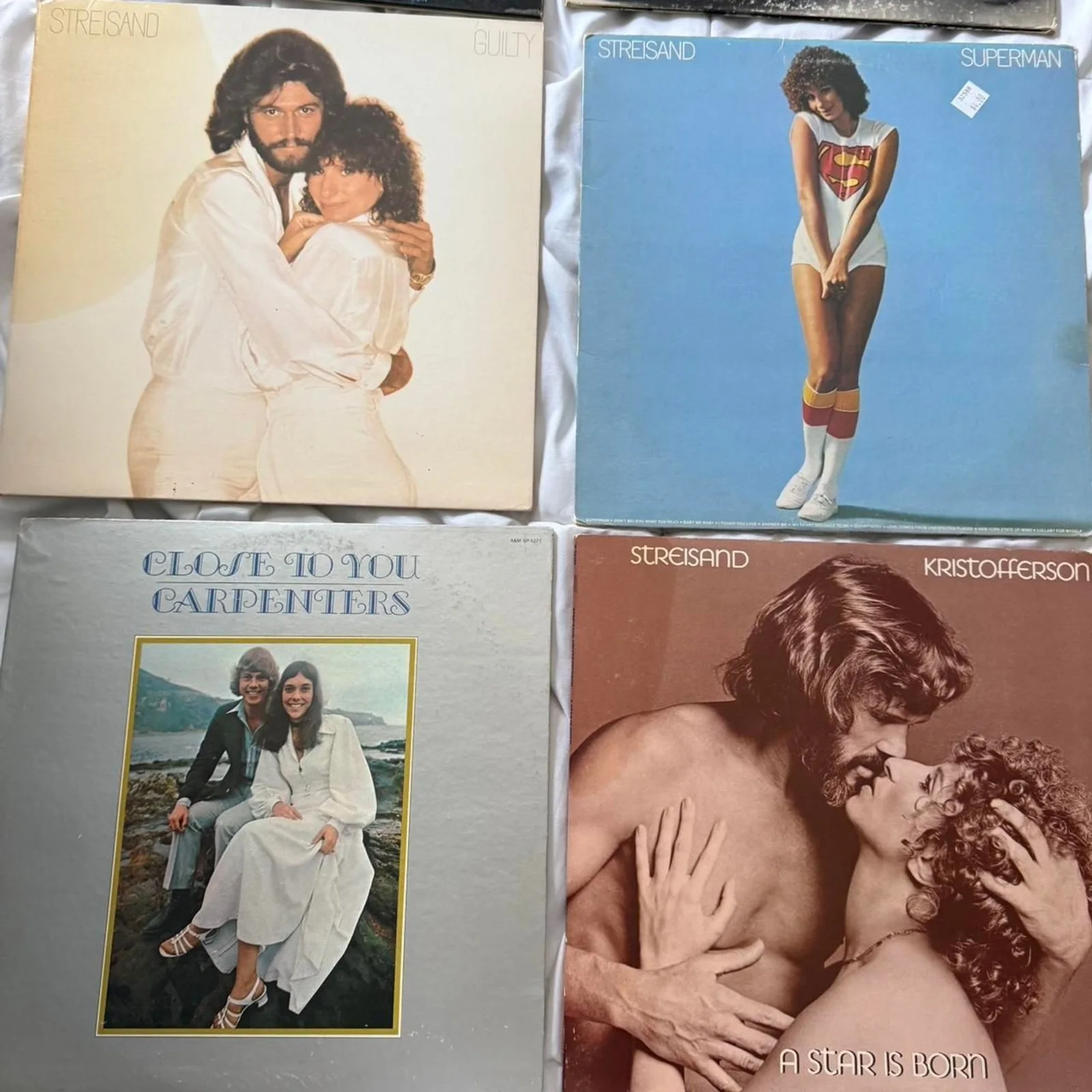 6 vinyl record lot, 3 Barbra Streisand,seals & crofts,carpenters, Bye Bye Birdie, изображение 4