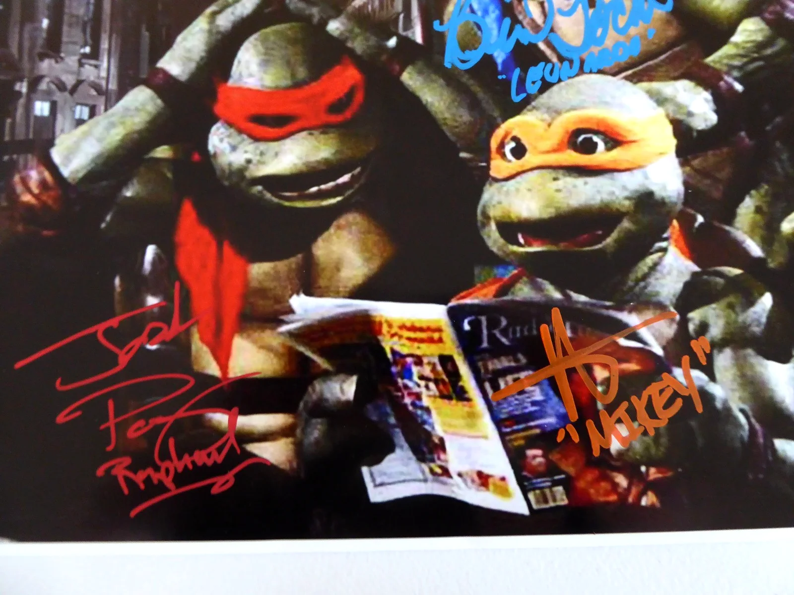Teenage Mutant Ninja Turtles Cast Signed 16x20 Photo, TMNT, 1990 Movie, JSA COA, изображение 2
