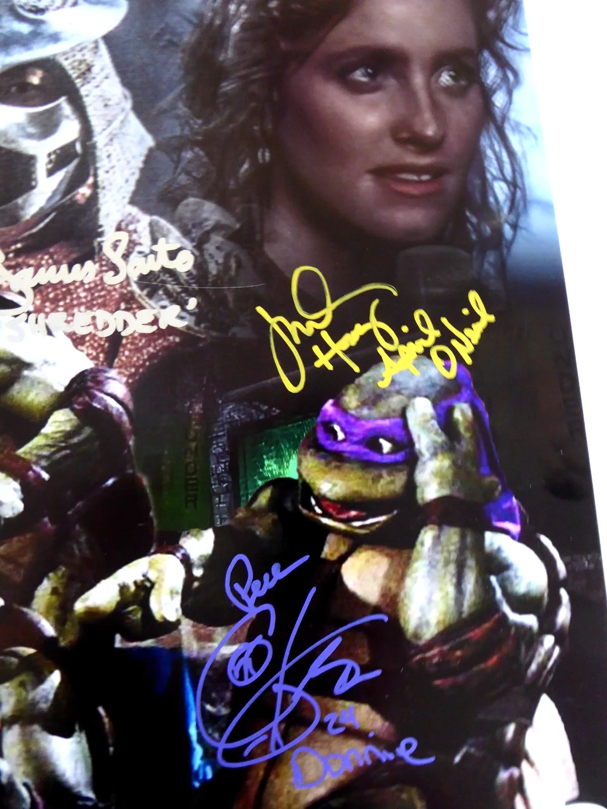 Teenage Mutant Ninja Turtles Cast Signed 16x20 Photo, TMNT, 1990 Movie, JSA COA, изображение 5