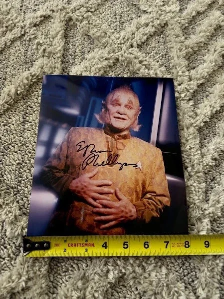Ethan Phillips — Star Trek: Voyager Ethan Phillips Signed Authentic Autograph Photo Size 8" x 10", изображение 4