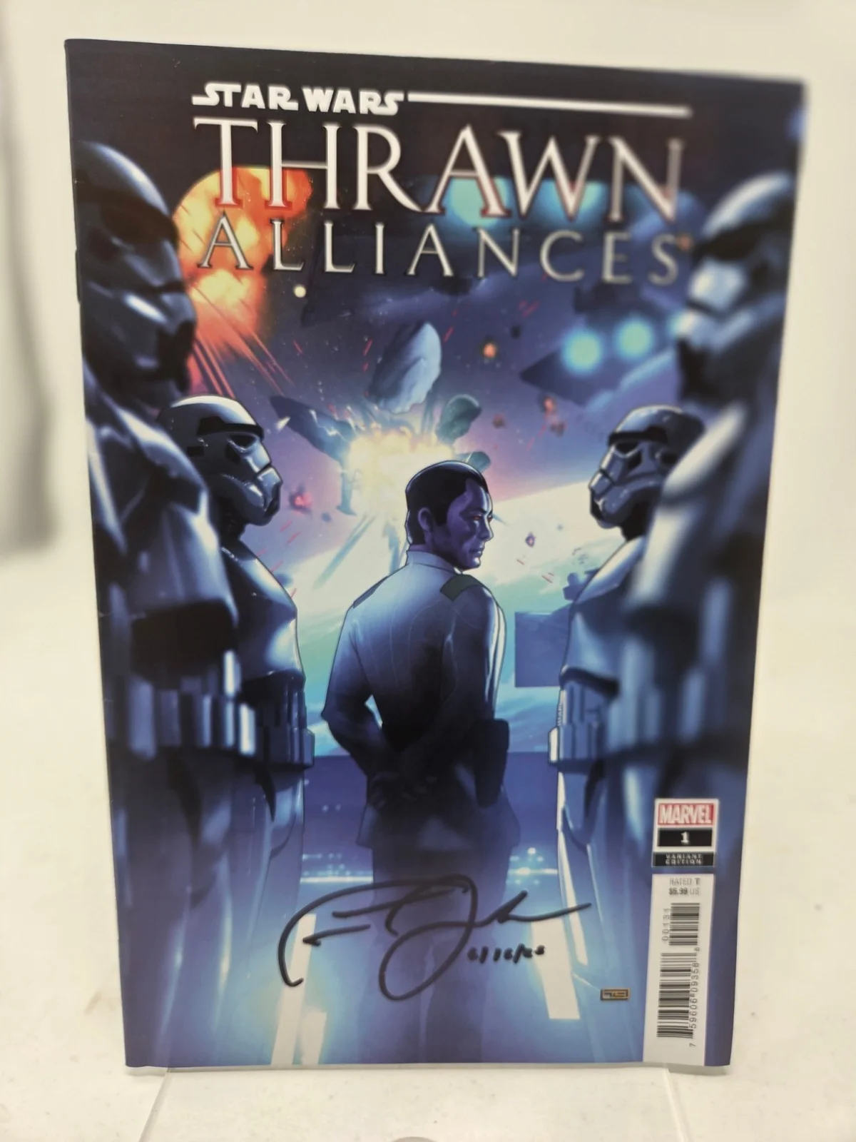 Timothy Zahn — Timothy Zahn signed autographed Comic Book #1 Star Wars Admiral Thrawn Alliances