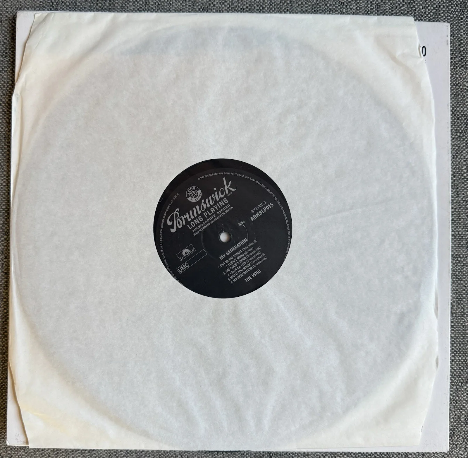 ROGER DALTREY / PETE TOWNSHEND The Who Signed / Autograph ‘My Generation’ LP, изображение 3