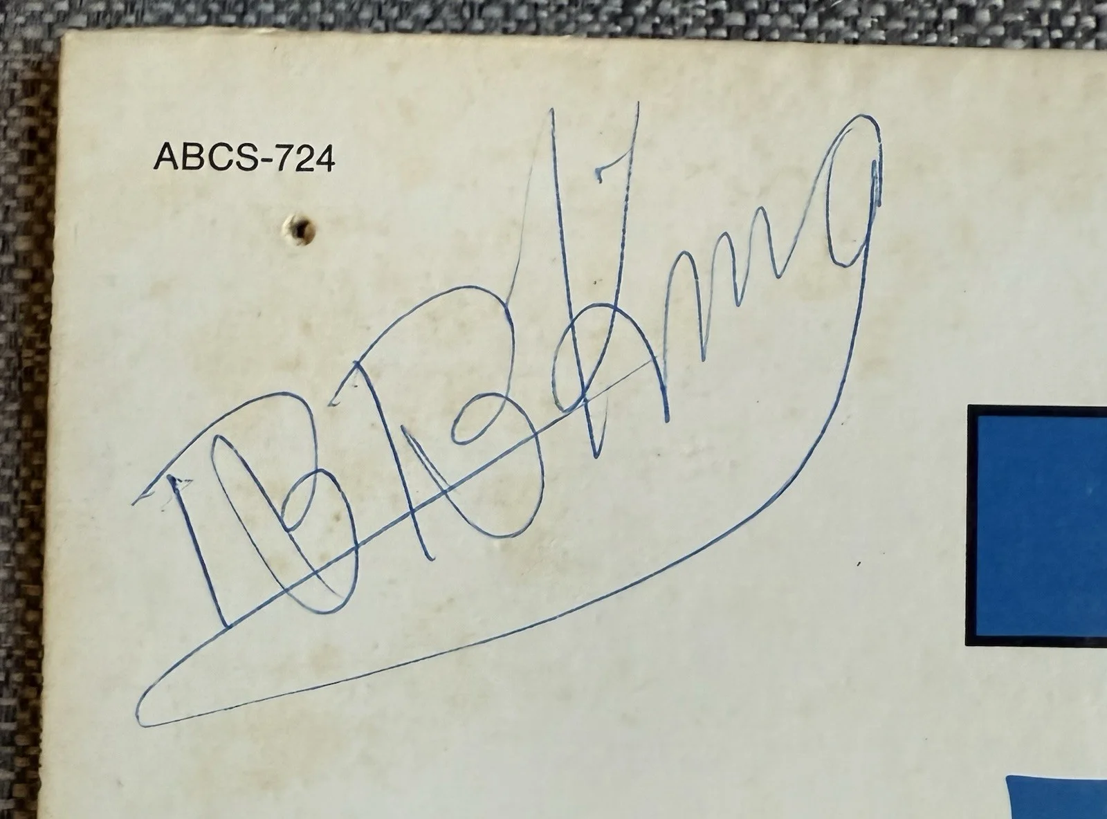 BB KING - Vintage Signed / Autographed ‘Live At The Regal’ Album, image 2
