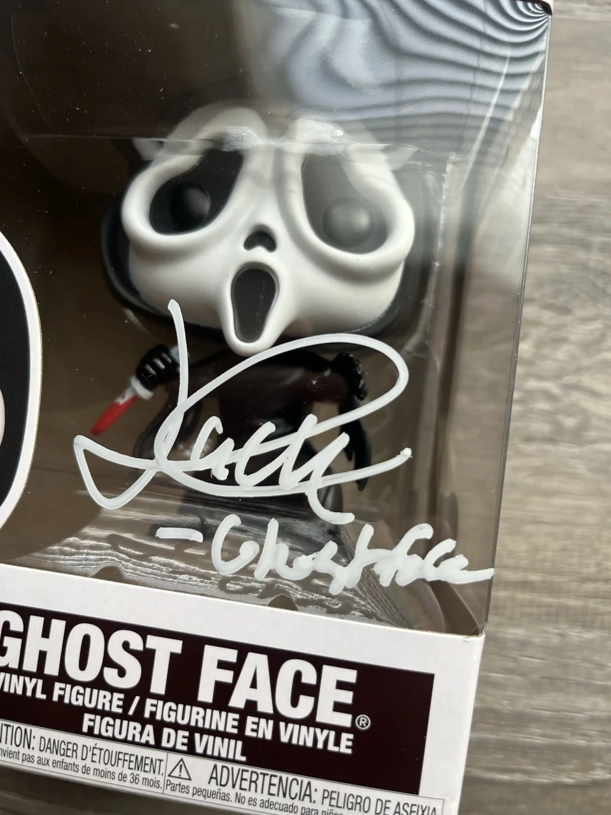 Jack Quaid — Jack Quaid Signed Inscribed Ghostface Funko Pop Beckett COA 1607 Scream Horror, изображение 4