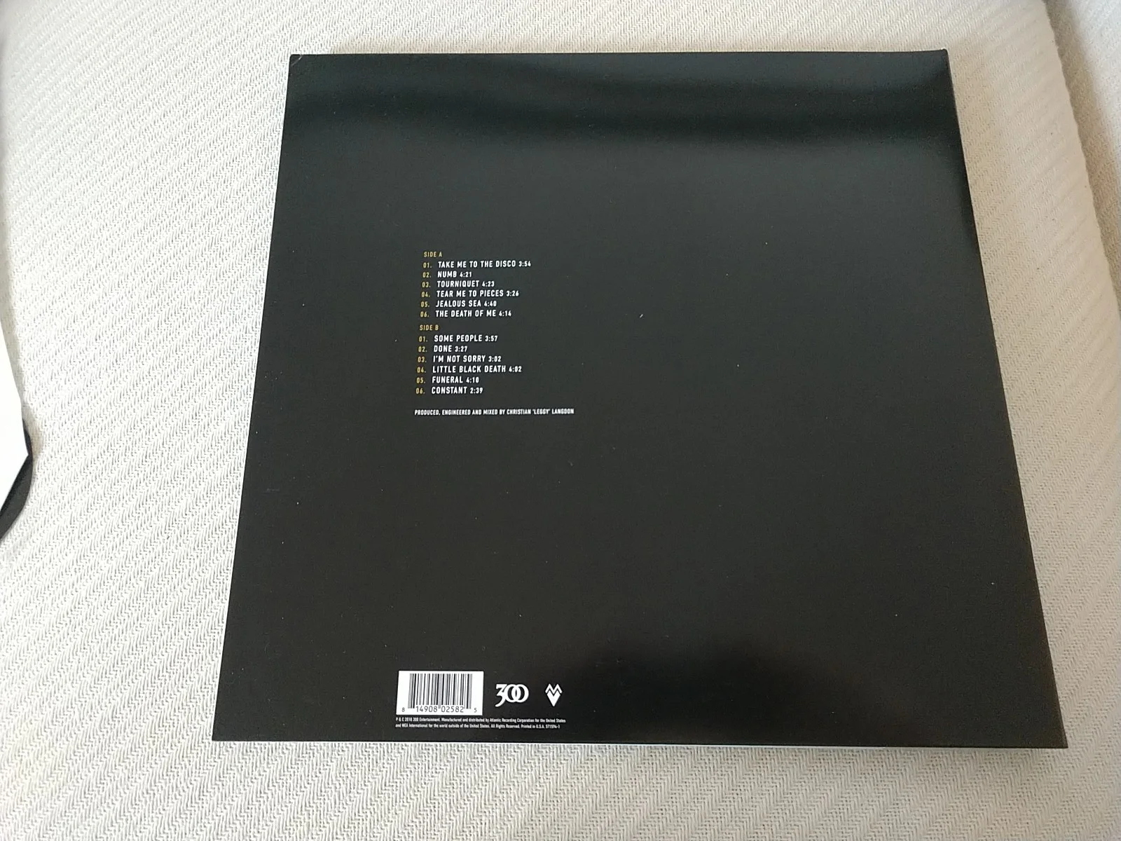 Meg Myers Signed Take Me To The Disco 2018 LP W/ Set List Mint, изображение 3