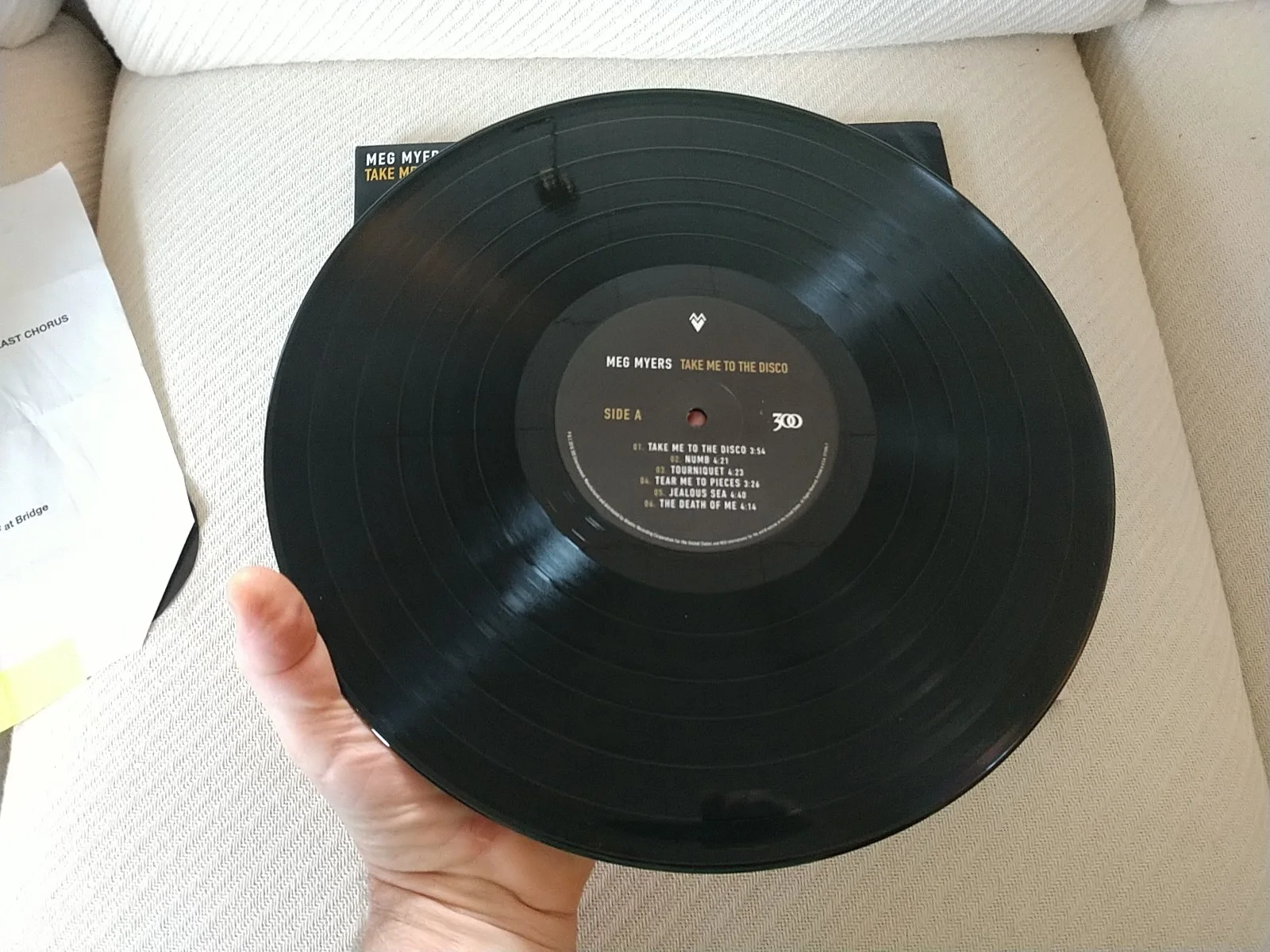 Meg Myers Signed Take Me To The Disco 2018 LP W/ Set List Mint, изображение 4