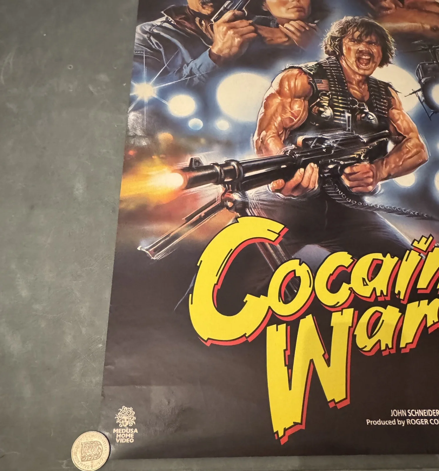 Cocaine Wars Original Video Shop VHS Poster 1985, изображение 2
