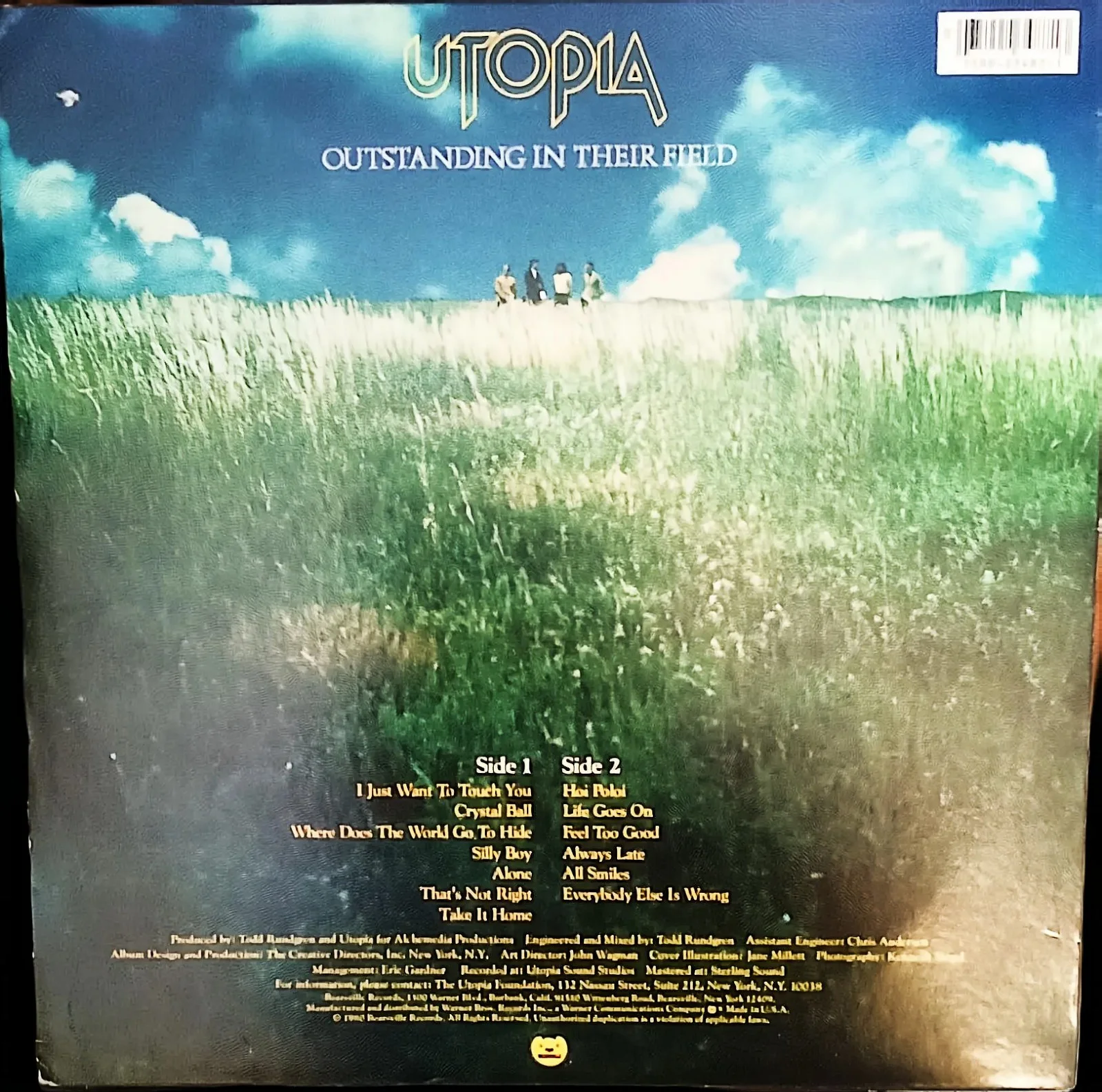 Todd Rundgren autographed Utopia "Deface The Music" vinyl record album. W/COA, изображение 4