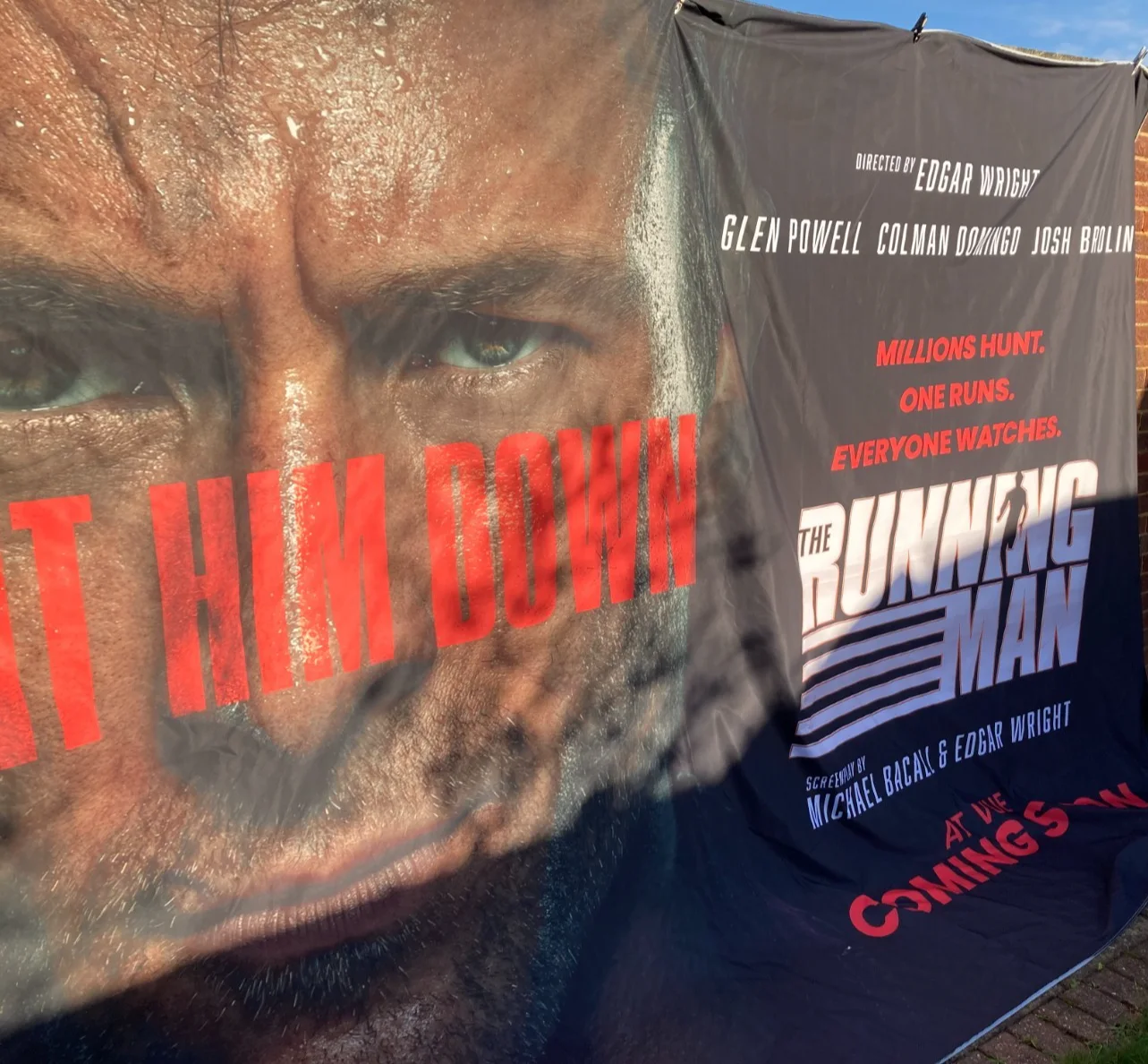 Cinema Banner: RUNNING MAN, THE 2025 Edgar Wright Glen Powell Colman Domingo, изображение 2