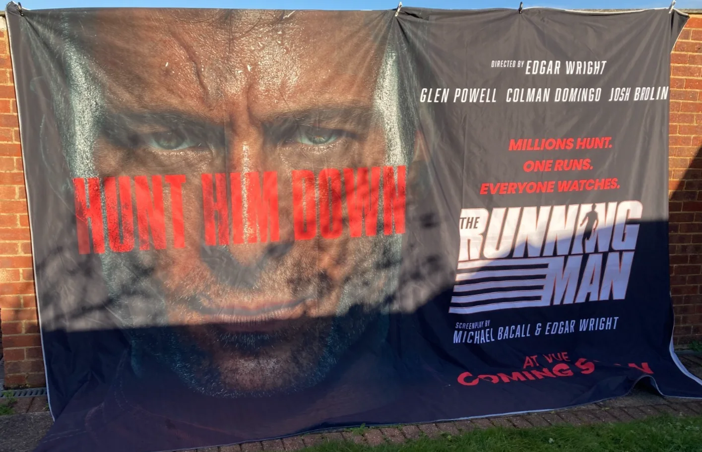 Cinema Banner: RUNNING MAN, THE 2025 Edgar Wright Glen Powell Colman Domingo, изображение 3