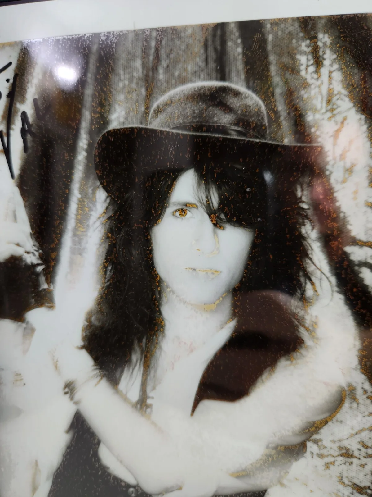 *READ* Erik Turner WARRANT Band Headshot Signed 8x10 Photo Genuine Signature, изображение 2