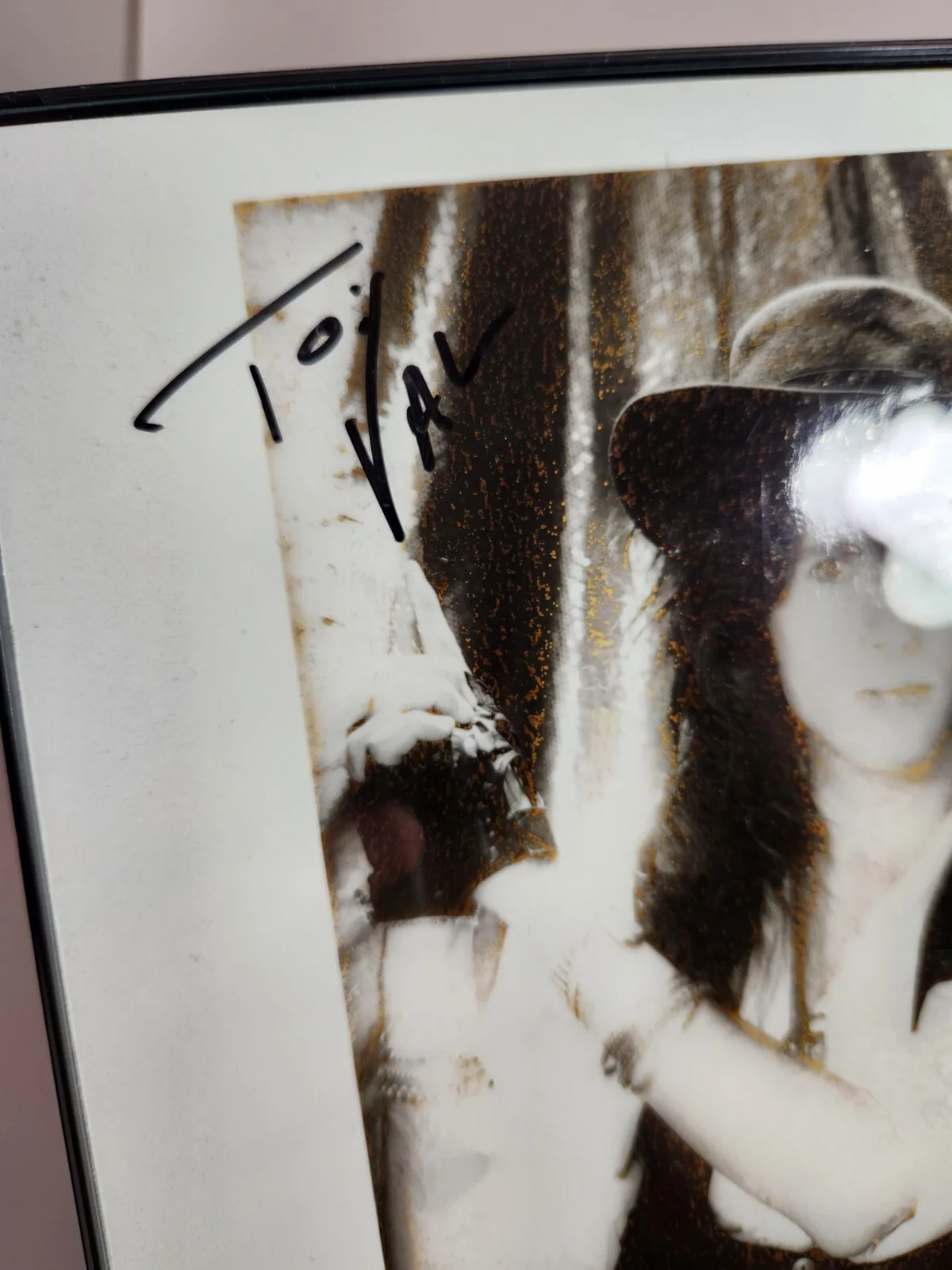 *READ* Erik Turner WARRANT Band Headshot Signed 8x10 Photo Genuine Signature, изображение 4