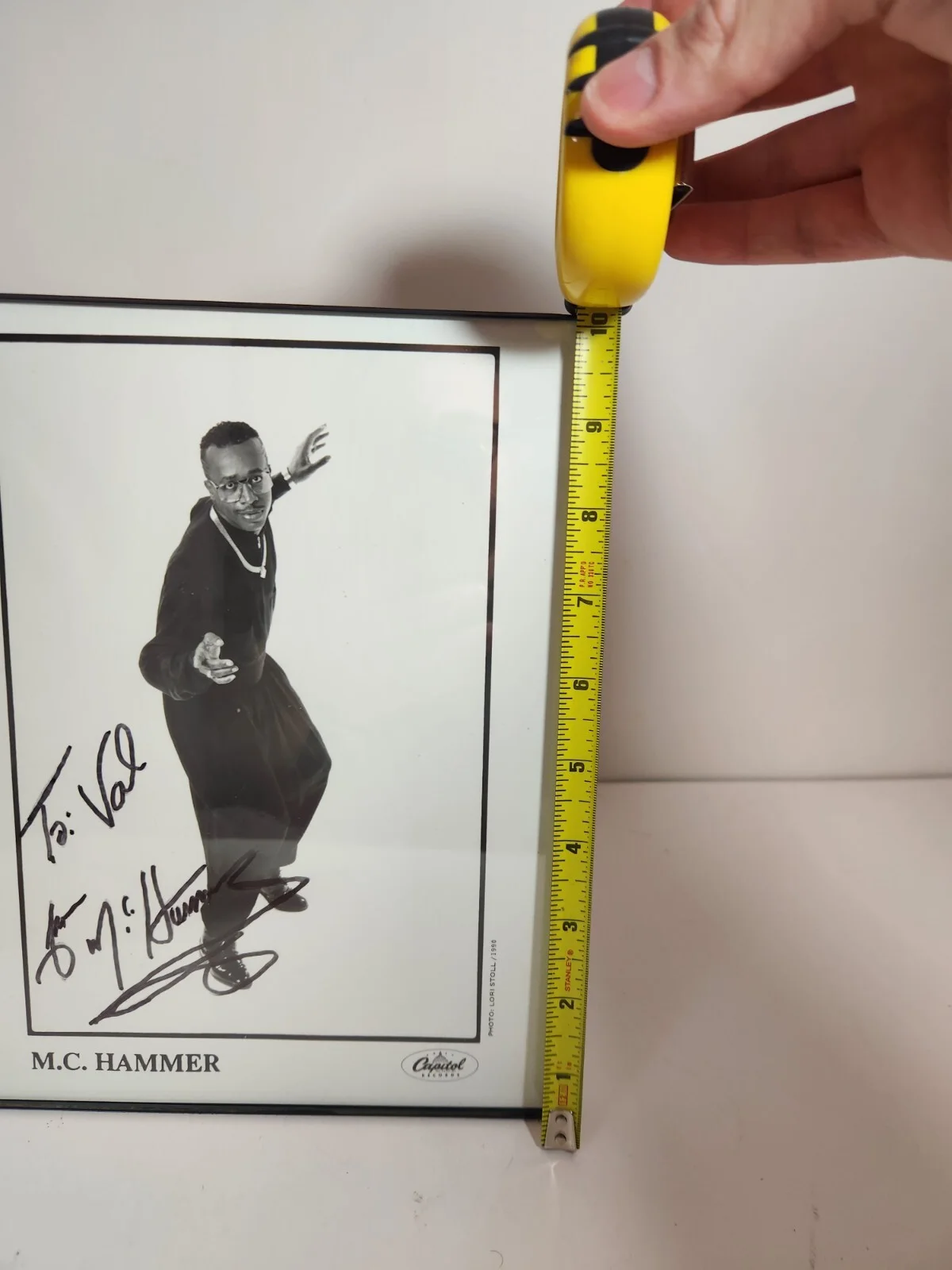 *READ** M.C. HAMMER SIGNED PHOTO 8X10 Genuine Signature 1990 Memorabilia Print, изображение 3