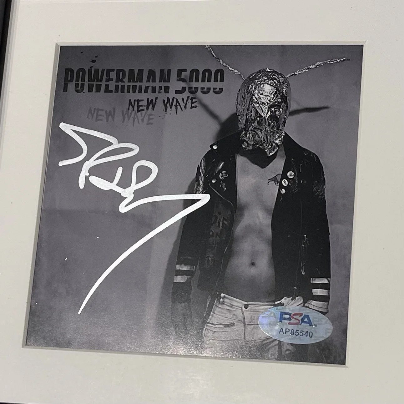 SPIDER ONE SIGNED POWERMAN 5000 NEW WAVE CD ALBUM AUTOGRAPH FRAMED PSA COA, image 2